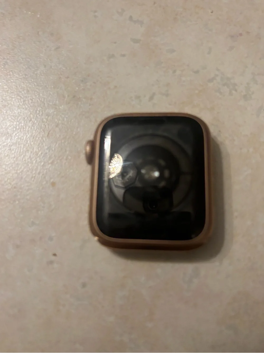 Apple Watch with Blush Pink Silicone Sport Band